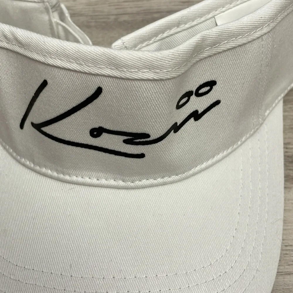 Kozii White Visor Script Australian Made Swimwear Logo Adjustable Visor Hat - Image 6