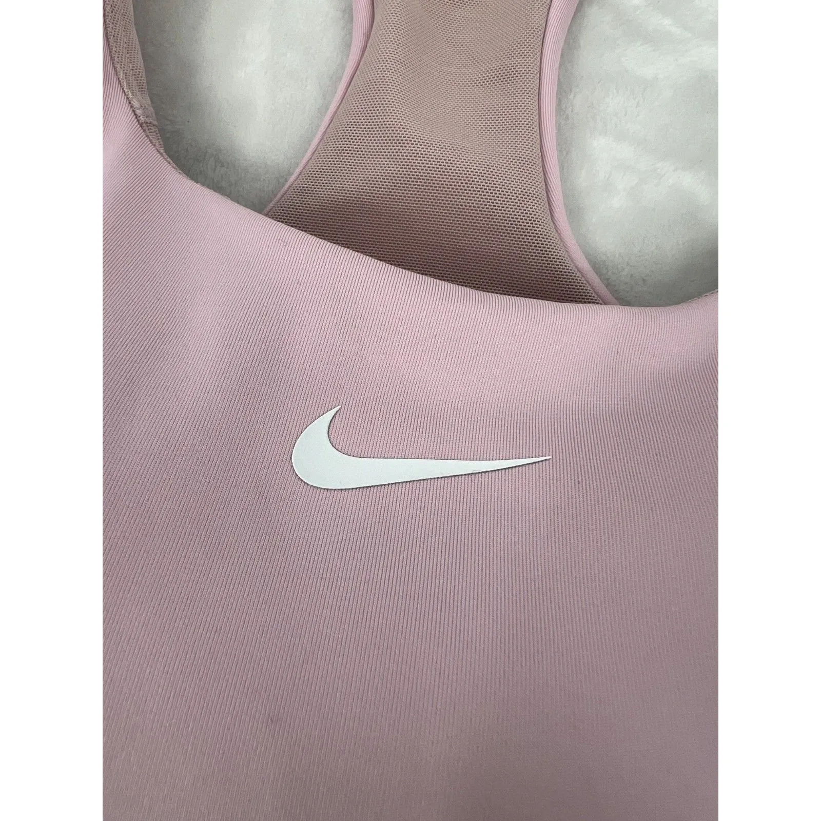 Nike Swoosh Medium Support Dri-fit Sports Bra Tank Top. Pink. Size XXL - Image 4