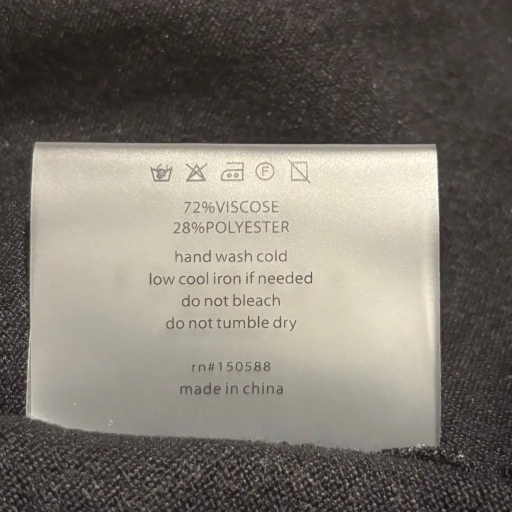 Anthropologie Sundays Womens Andes Mini Dress Size M Black Carbon Mock-Neck - Image 9