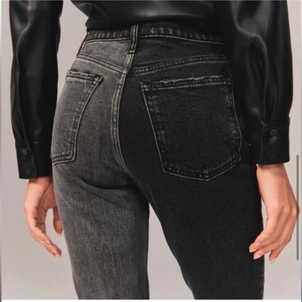 NWT Abercrombie & Fitch The Skinny High Rise Curve Love Two Tone Jeans Size 27/4 - Image 8