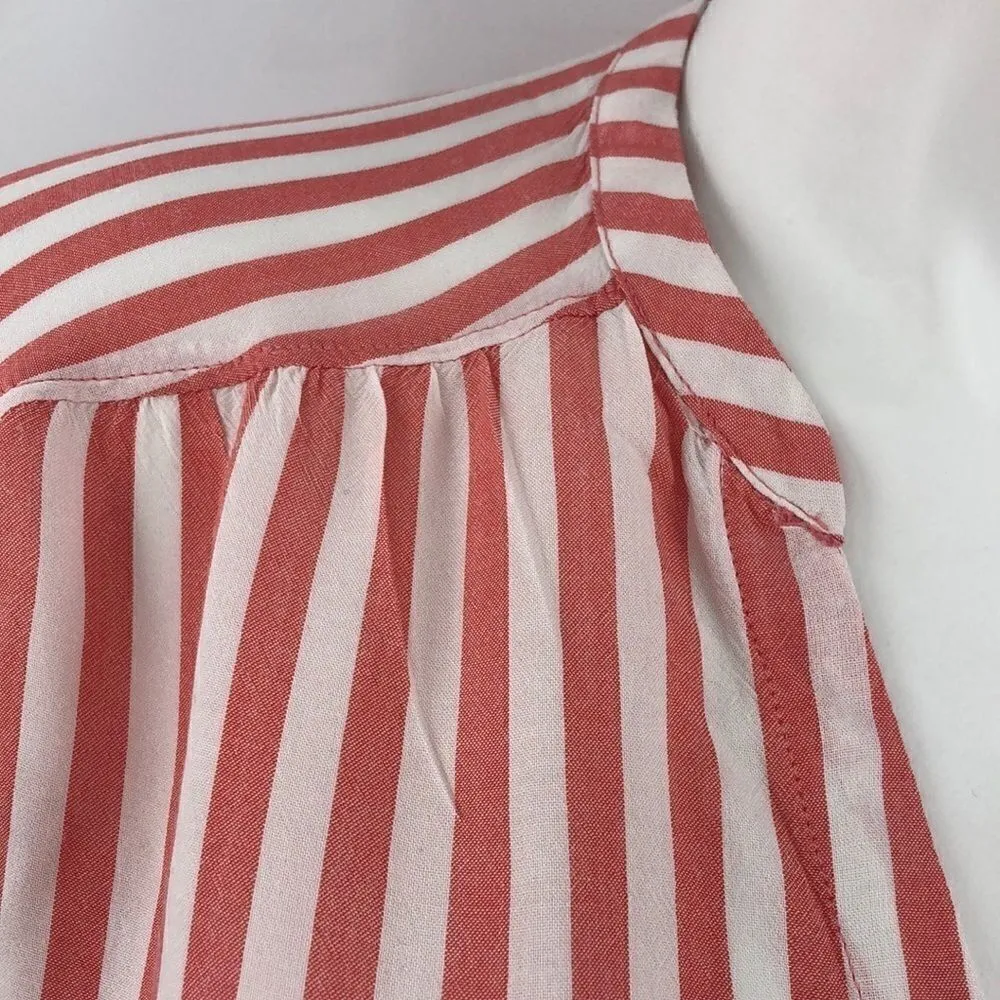a.n.a. red and white striped long sleeve tunic - Image 2