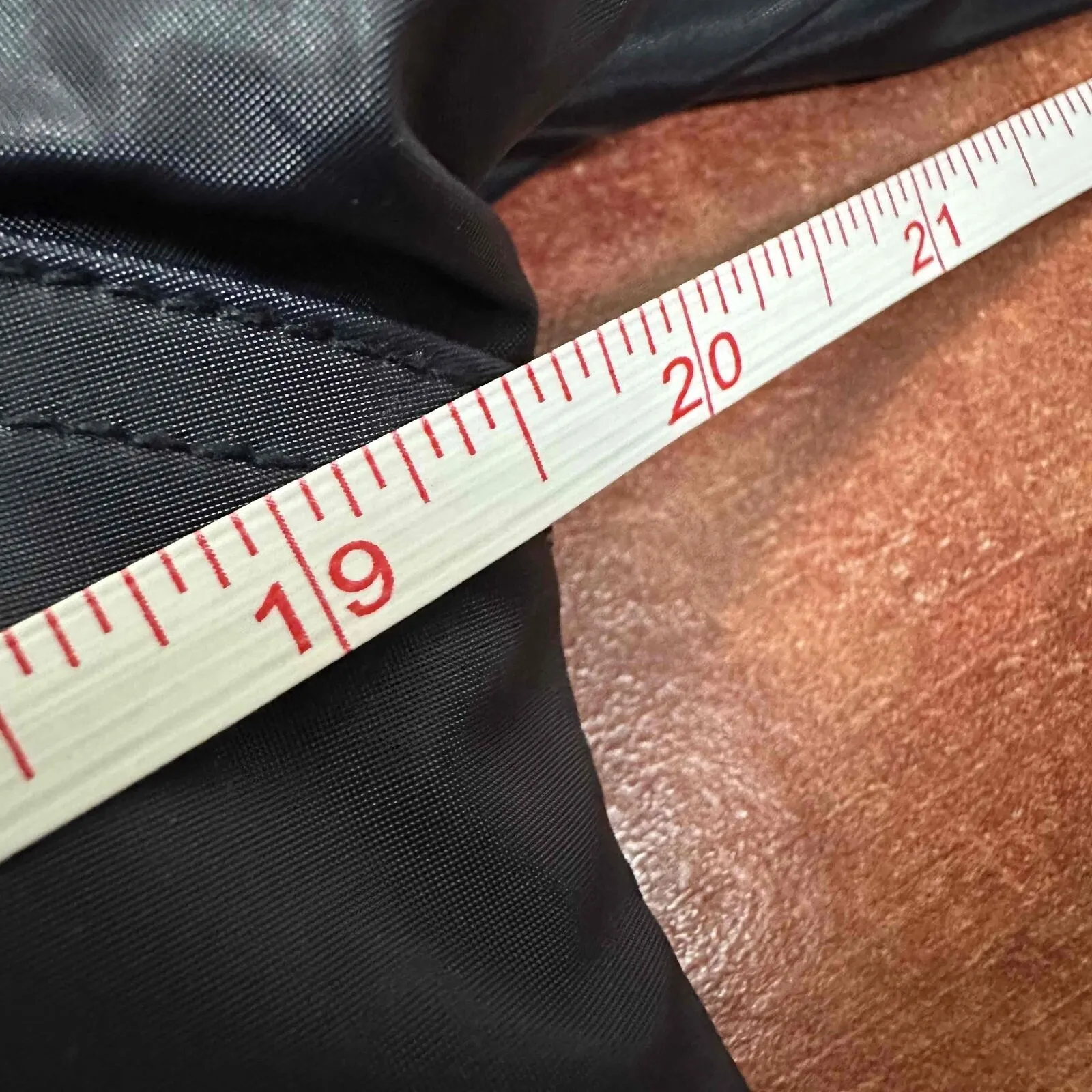 Vintage Perry Ellis Vegan Leather Accent Stripe Jacket Size Womens Medium - Image 10