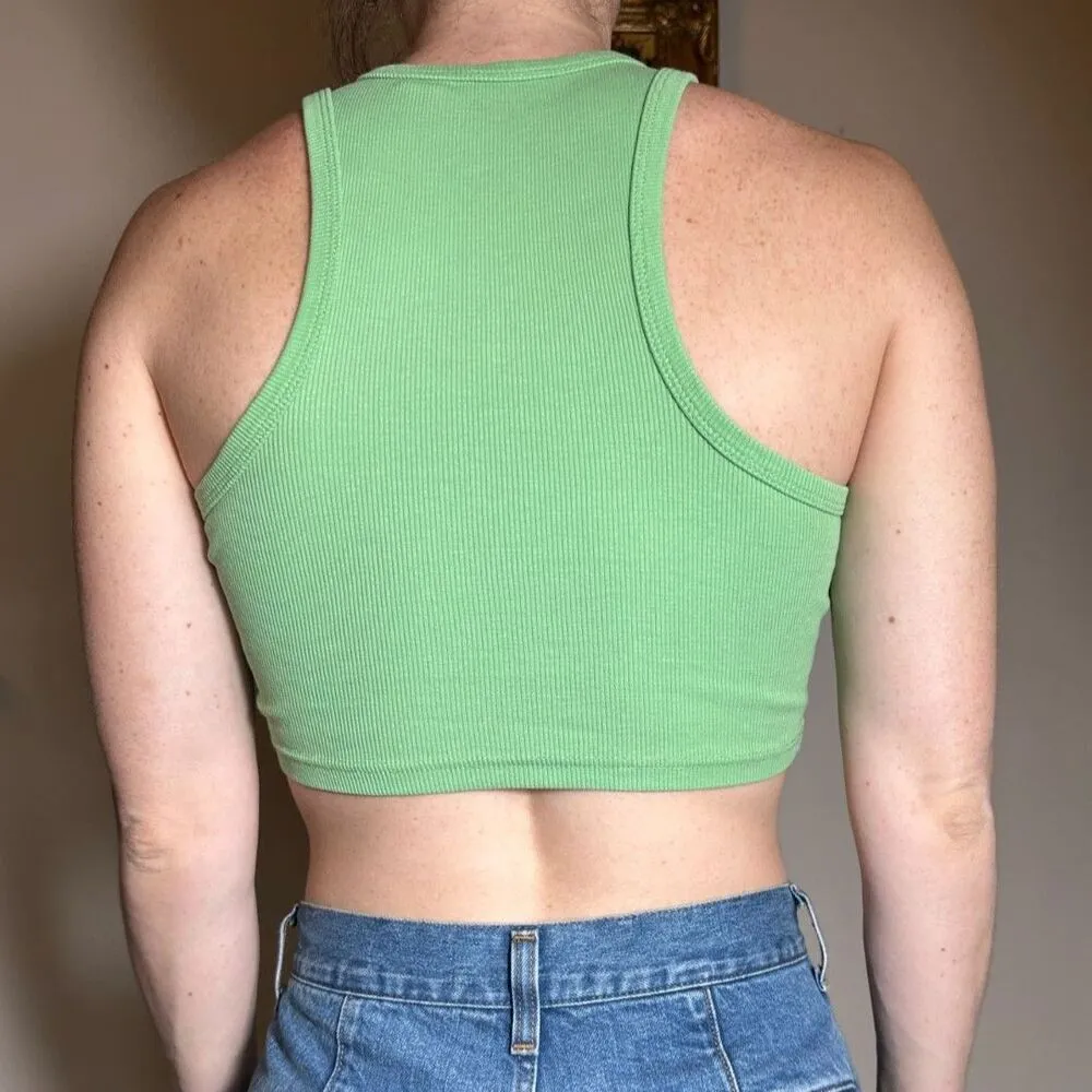 Roxy  Green Cropped Tank Size XS - Image 3