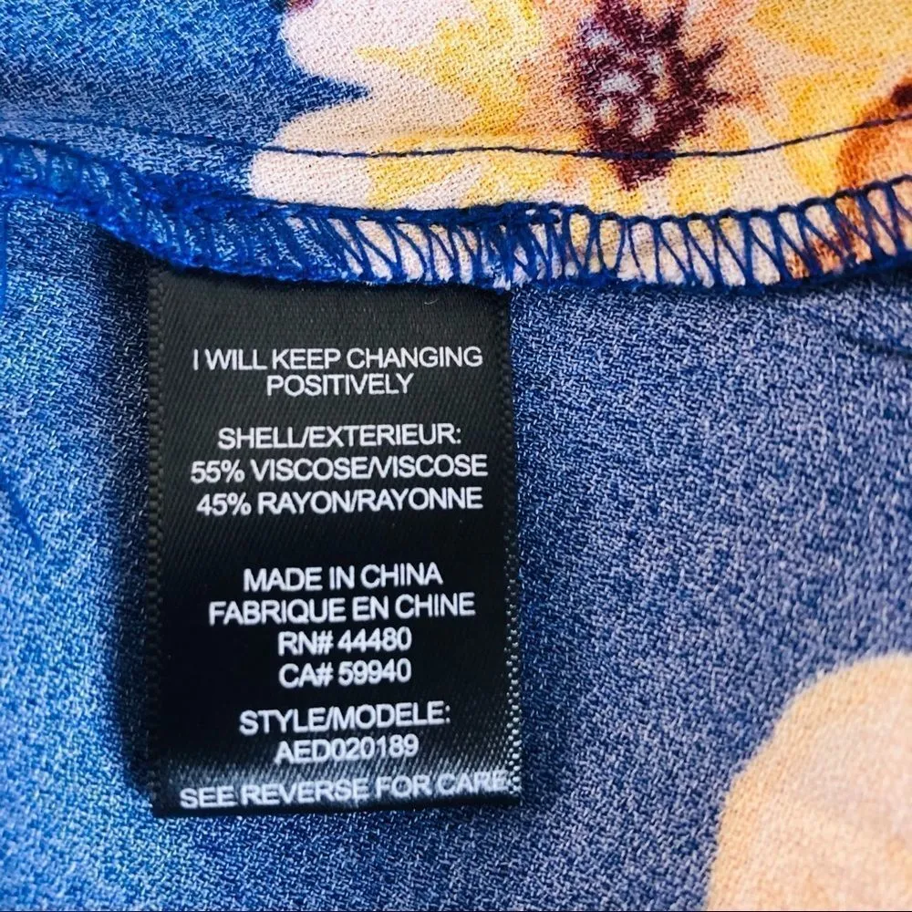 AFRM Camilla blue floral mini dress - Image 11