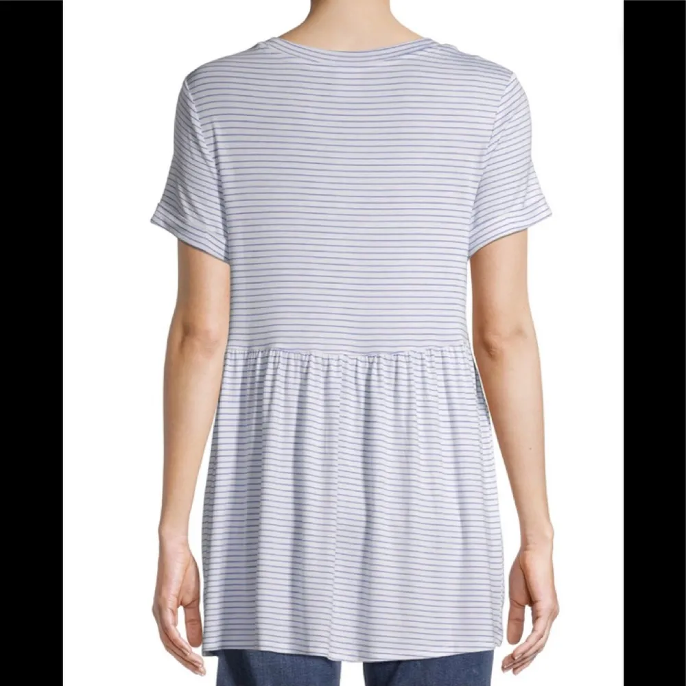 Time and Tru Womens Striped Maternity Smock Top Size Medium 8-10 New - Image 6