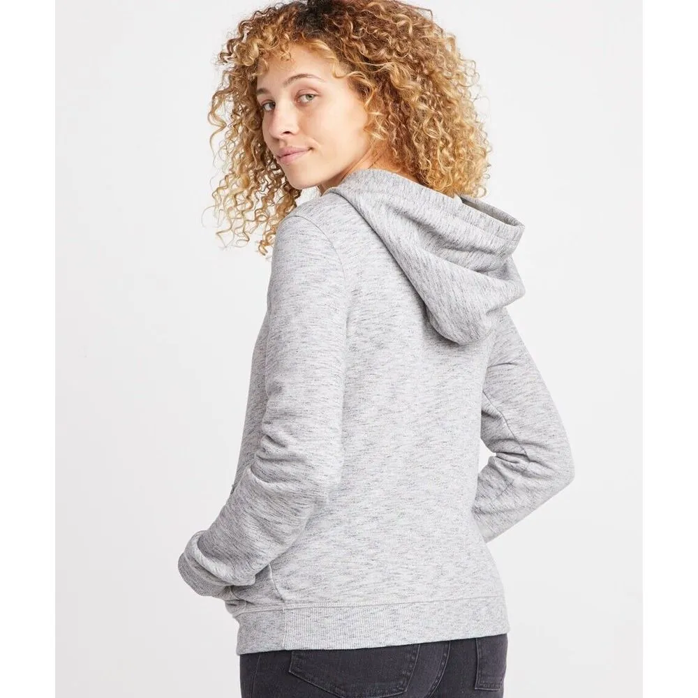 Marine Layer Cates Cowl Neck Hoodie in Gray Womens Size XS‎ Sweatshirt Heather - Image 3