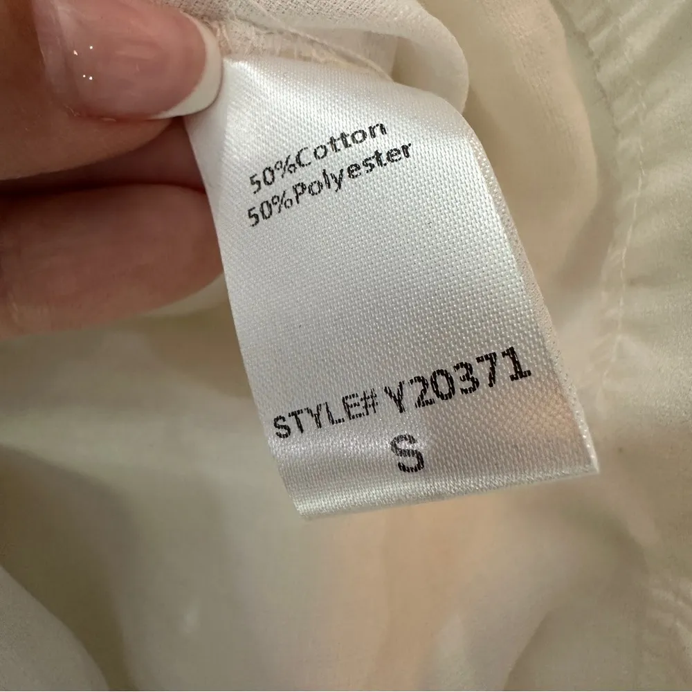 DO+BE White Ruffle Wrap Romper – Size S (New with Tags) - Image 12