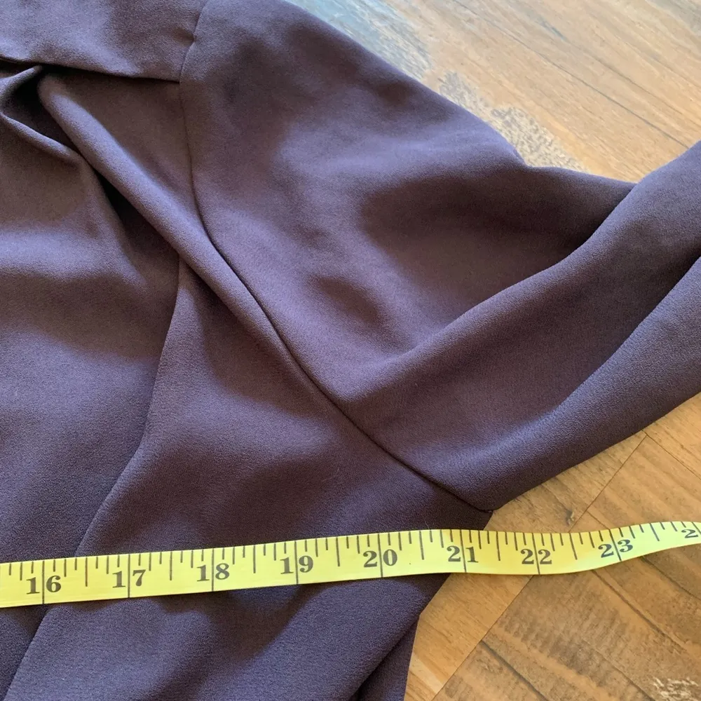 Aritzia Wilfred Franca Wrap Dress sz 10 Plum Wine (needs Belt) - Image 5