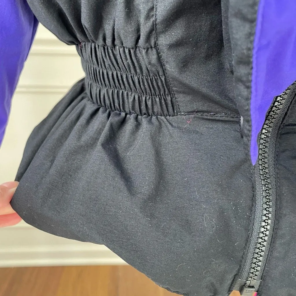 Vintage 80s White Stag Bold Colorblock Ski Winter Jacket Coat L Purple Size L - Image 4