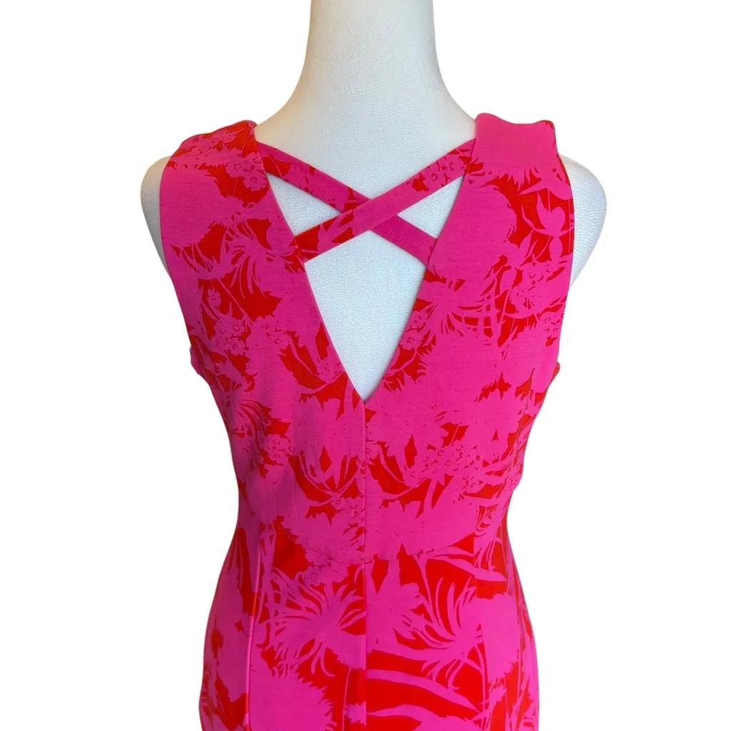Damsel In A Dress Pink Zennor Floral Fitted Ponte Dress Womens Size 12 - Image 7