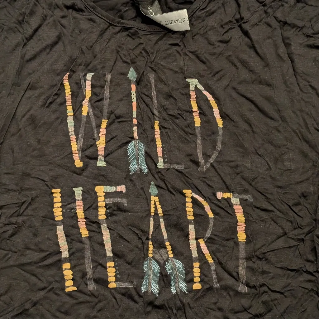 NEW WILD HEART Black T - Image 4
