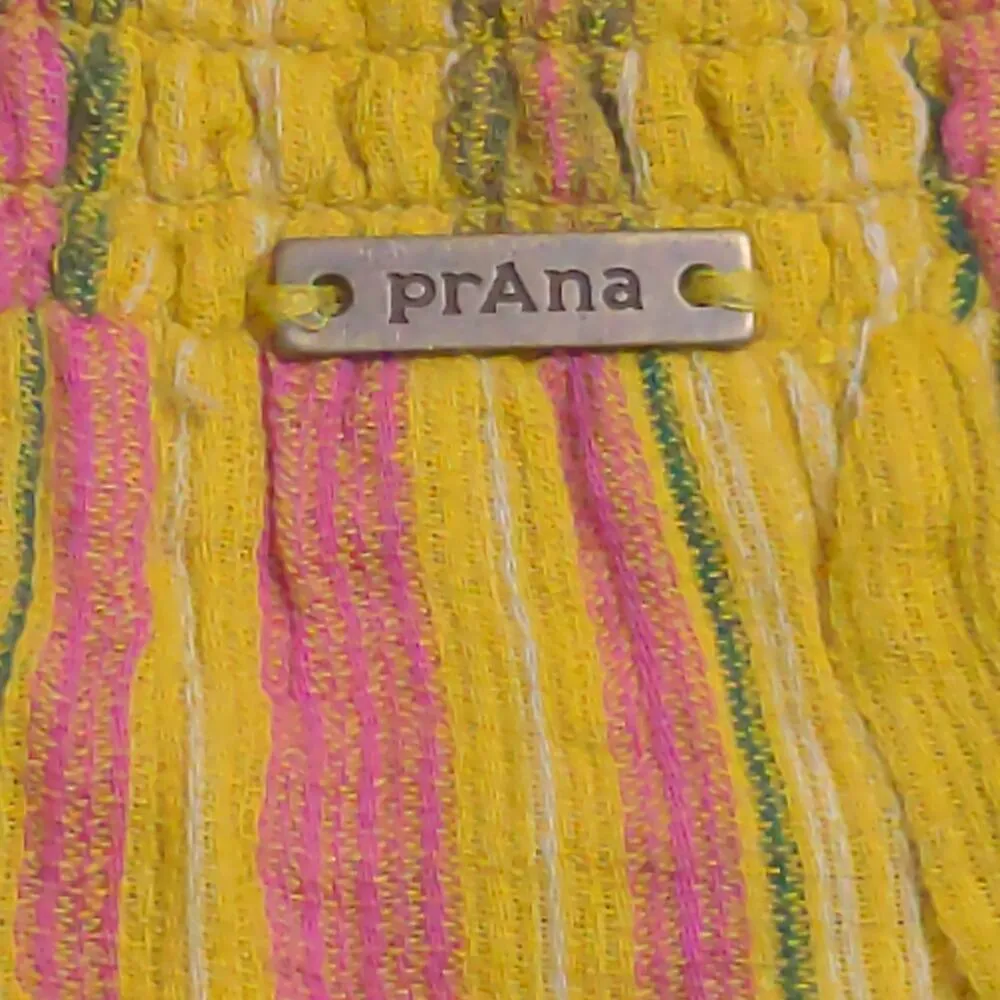 Prana Little Palm Cami Leapfrog Stripe (Yellow/Pink/Green) Tank Top Organic XL - Image 5