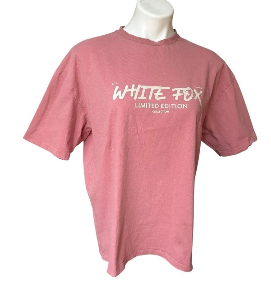 White Fox Limited Edition Oversized Short Sleeve Tee, Sz S/M - Image 5