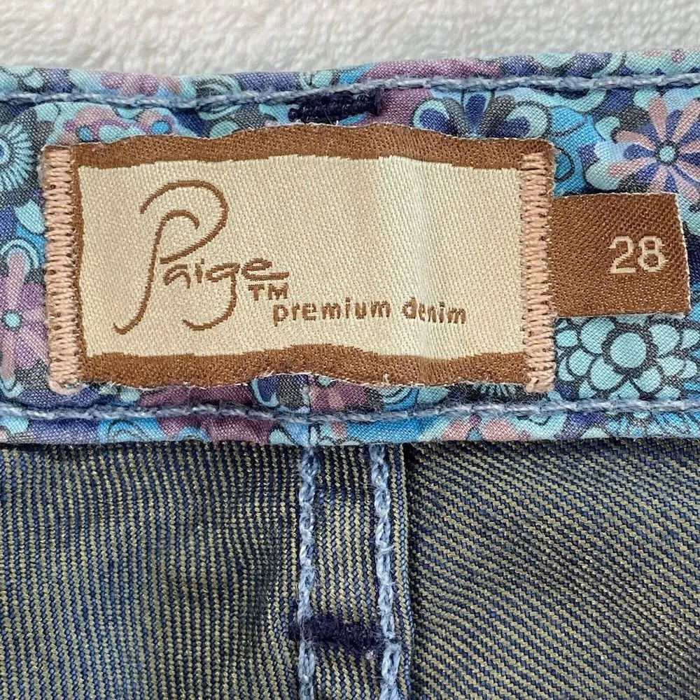 Paige Jeans Womens 28x31‎ straight leg blue Denim low rise Y2K - Image 7