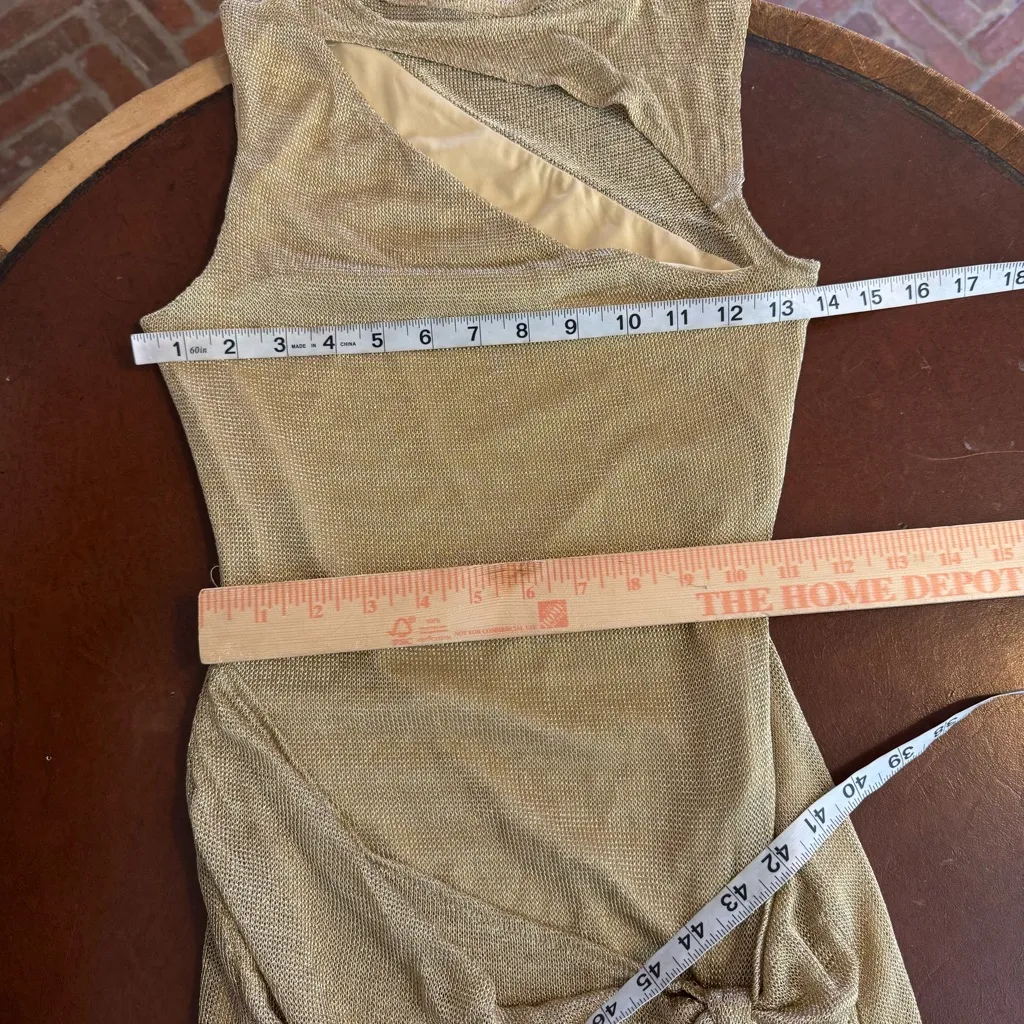 Tiger Mist gold azelma dress size xs sexy night out party event evening girly - Image 7