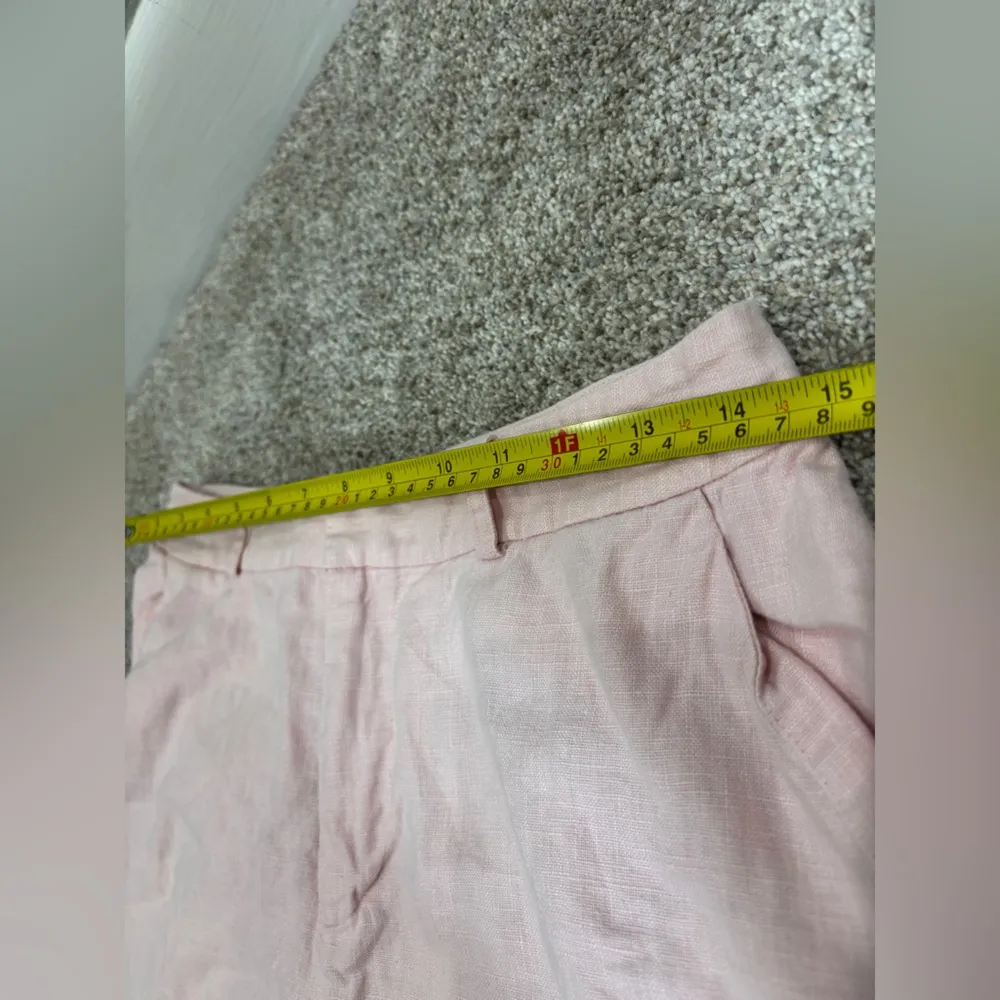 Lauren Ralph Lauren 100% linen light pink size 6 petite straight wide leg pants - Image 5