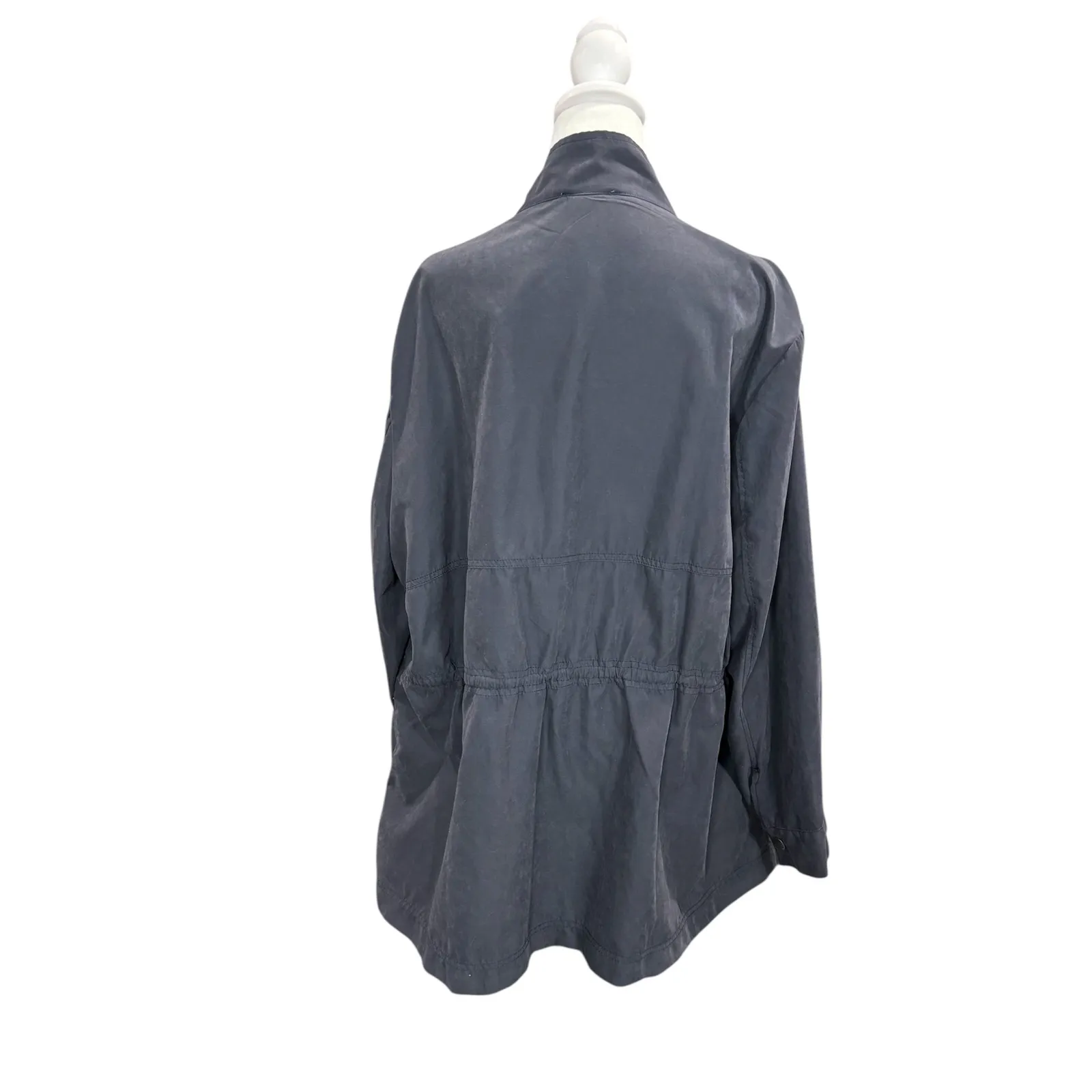 Westport 1962 NOW Navy Blue LIghtweight Zip Up Drawstring Rain Jacket 2X $54 NEW - Image 4