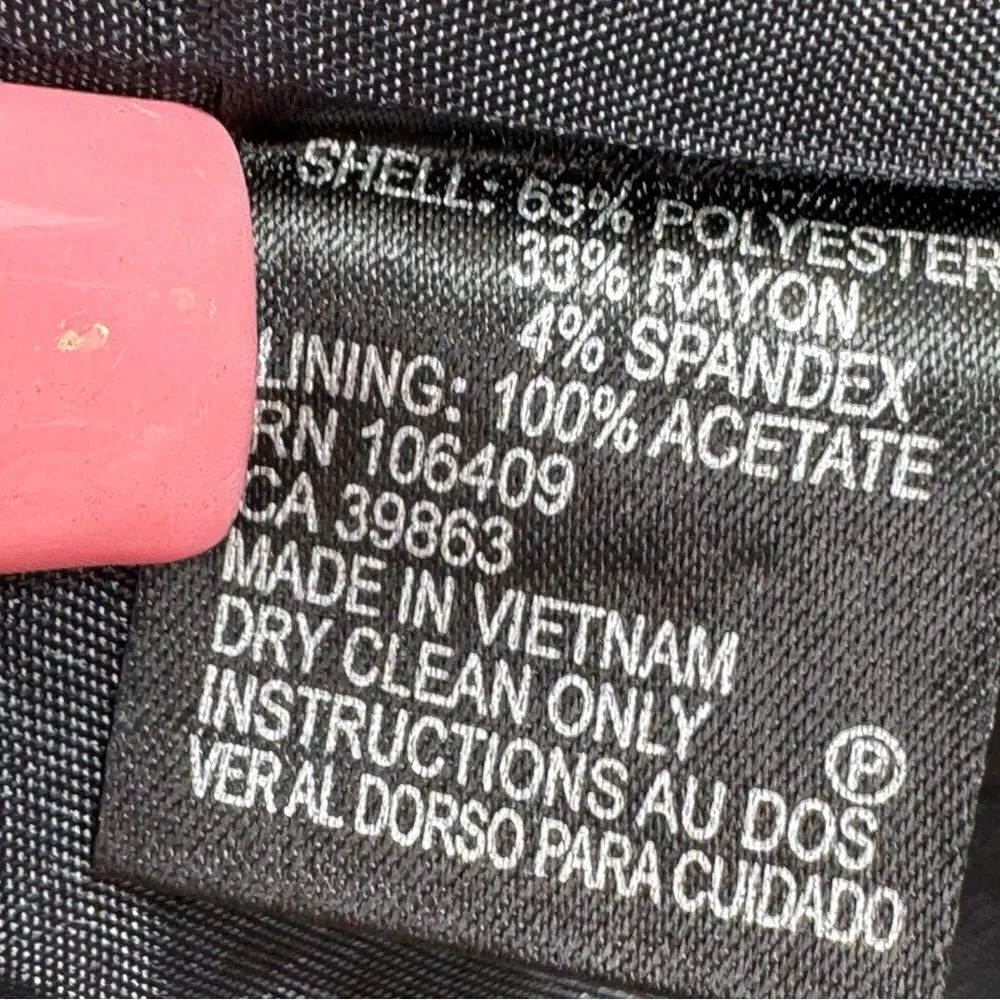 Tahari ASL Cap Sleeve Sheath Dress Black 12 Knee Length Office Professional‎ - Image 11