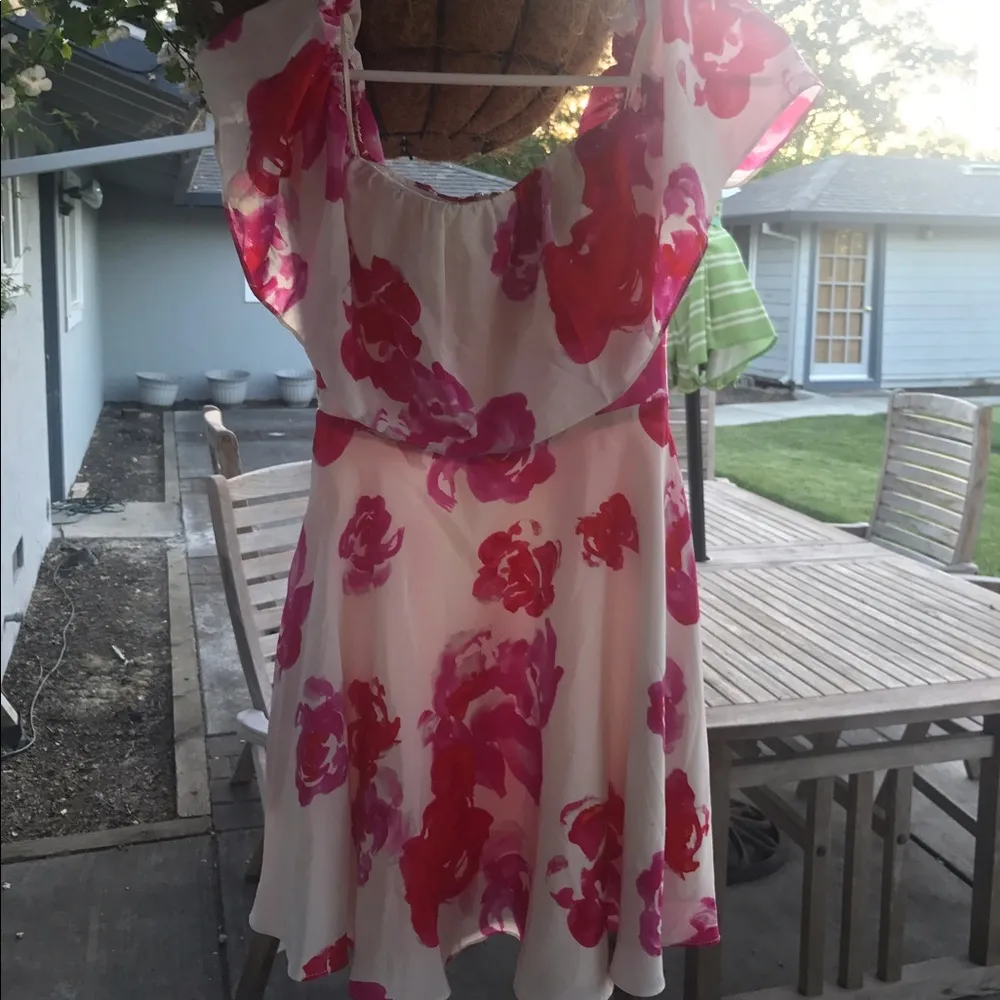 Amanda Uprichard Delilah Rose Floral Silk Dress - Image 4