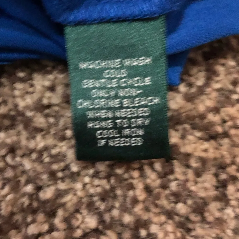 Lauren by Ralph Lauren Rusched Faux Wrap Dress in Blue. Size 2 Blue - Image 6