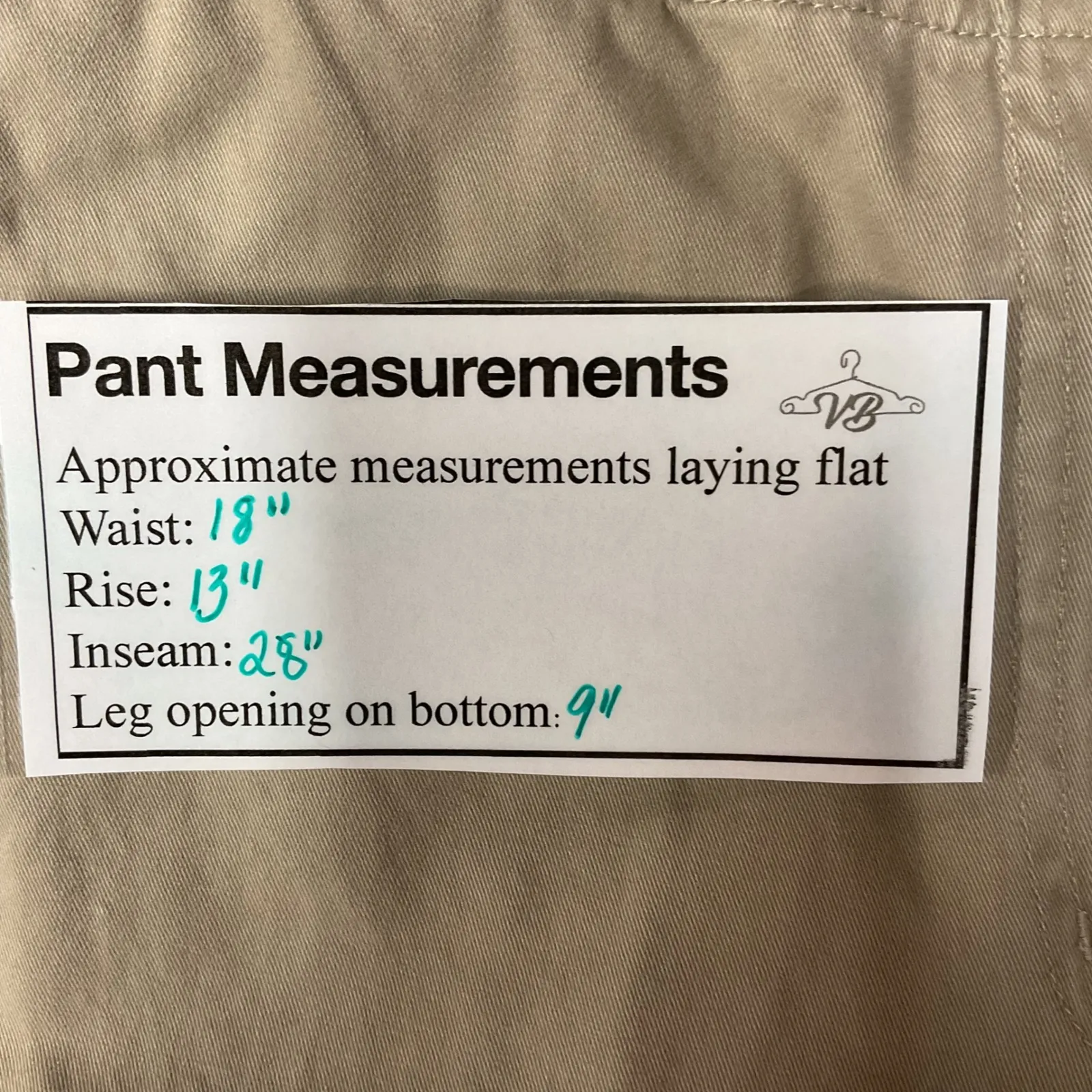 Woolrich The Original Outdoor Khaki Straight Pants Cuffed Ankle Casual‎ Sz 16 - Image 8