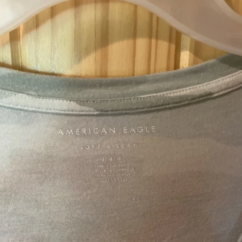 American Eagle Camo V-Neck T-Shirt - Image 3