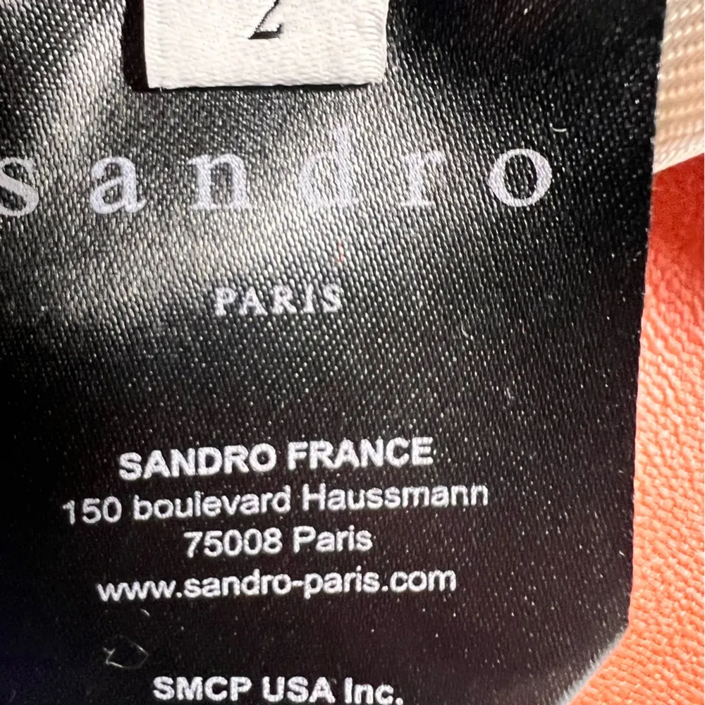 Sandro Aubin Seamed Leather Mini Skirt In Caramel - Image 9