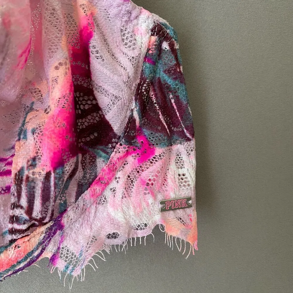 Victoria's Secret Pink sz 34D pink‎ purple lace bralette - Image 3