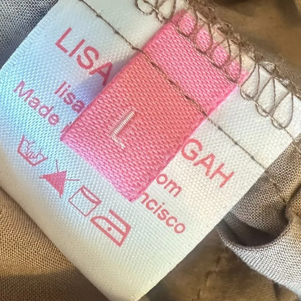 Lisa Says Gah Tie-Front Cardigan Sweater Ruffle Sleeves Lightweight Size Large - Image 11