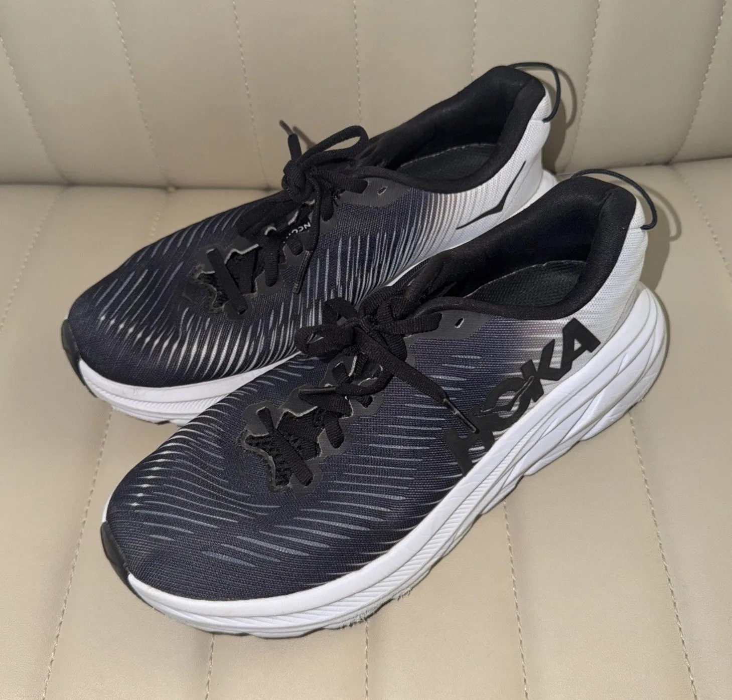 HOKA ONE ONE Womens Rincon 3 Running Shoes (Bellwether Blue/Ceramic, 7B Black Size 7 - Image 1