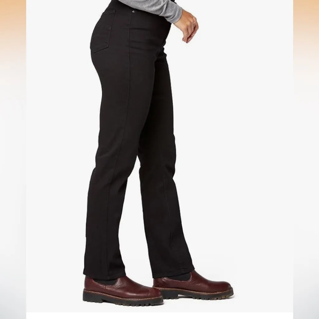 NWT Levi Strauss Signature Black High-Rise Straight Jeans Size 20 - Image 3