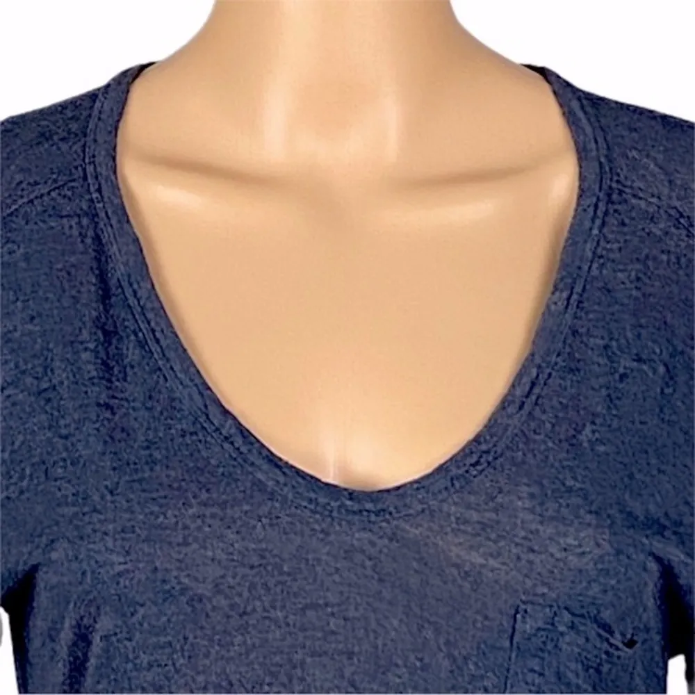 ALEXANDER WANG/REVOLVE dark blue heather, lightweight V - Image 2