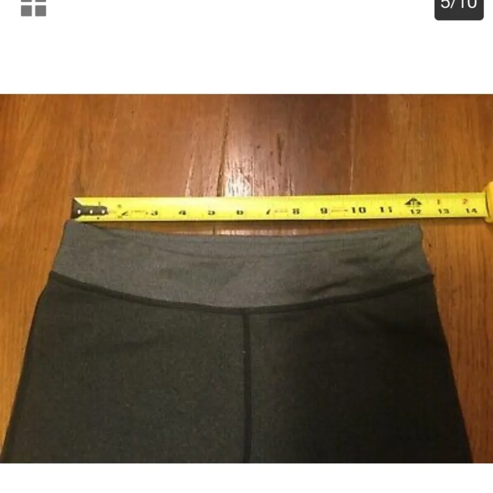 Lululemon Slit Leg Crop Pants Sz 4 Charcoal Gray - Image 5