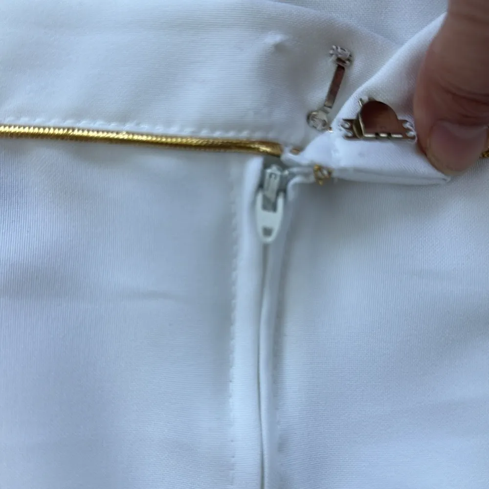 Vintage Quantum! Pleated Tennis Skirt White Small - Image 6