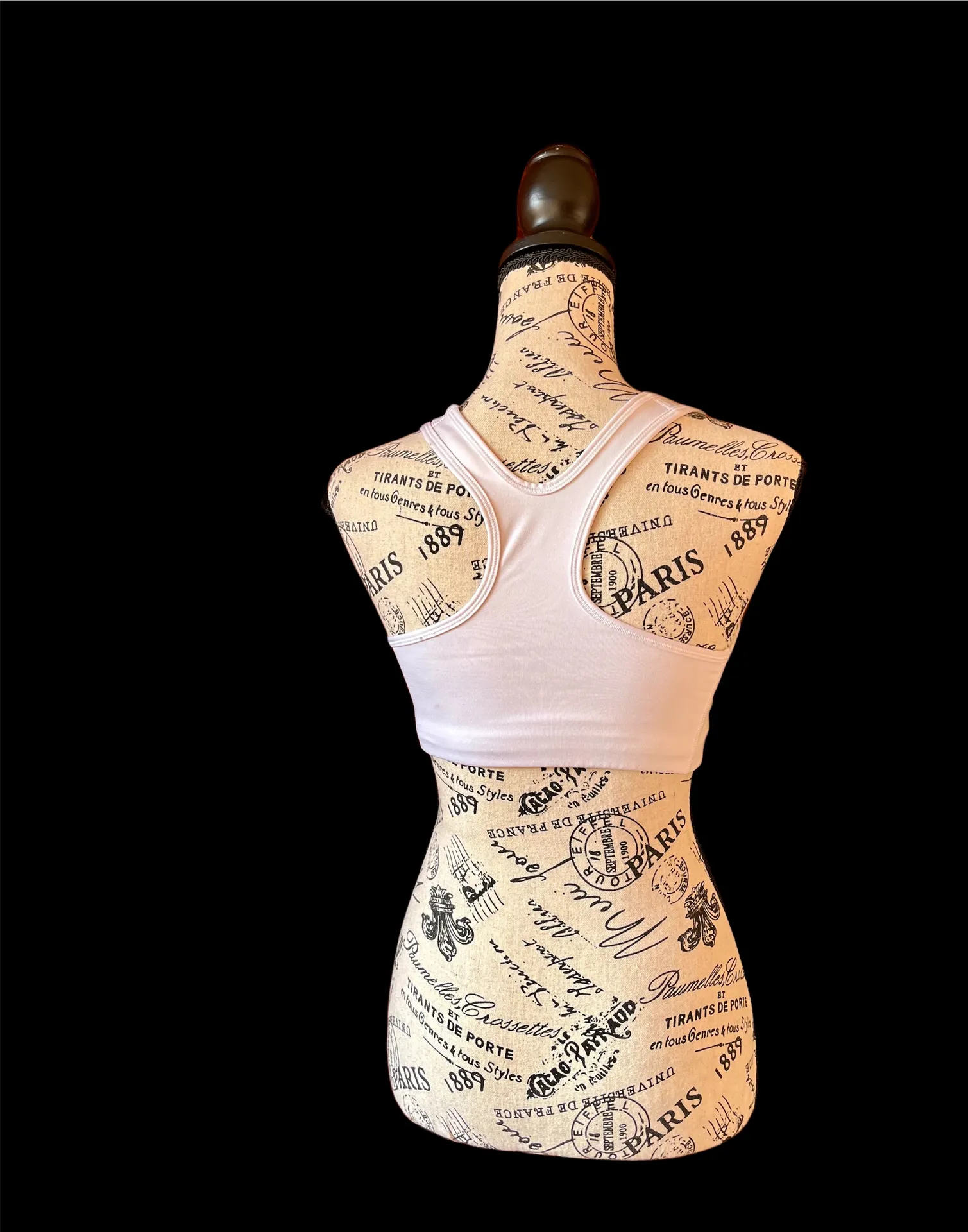 Dri Fit White Pullover Sports Bra M - Image 4