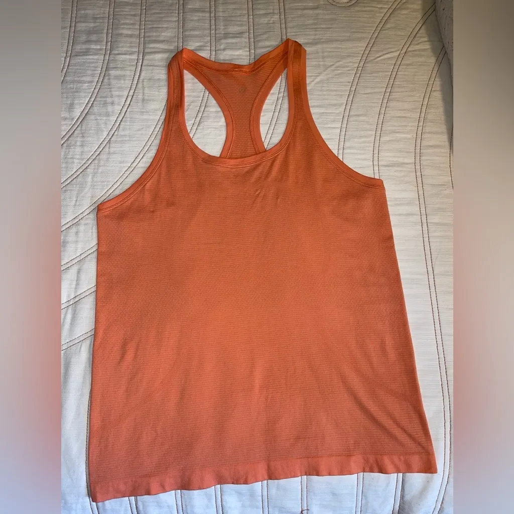 Lululemon Orange Racerback Tank Top - Image 4