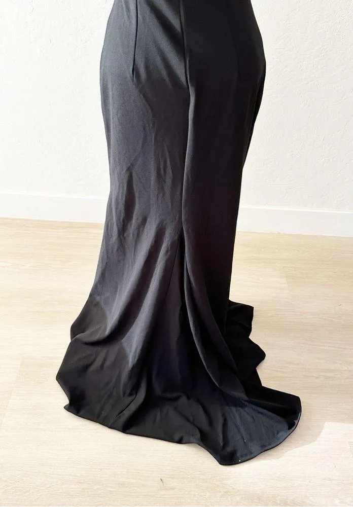Lulus Black Off-the-Shoulder Mermaid Maxi Dress "Would You Be Mine" NWT | Small - Image 13