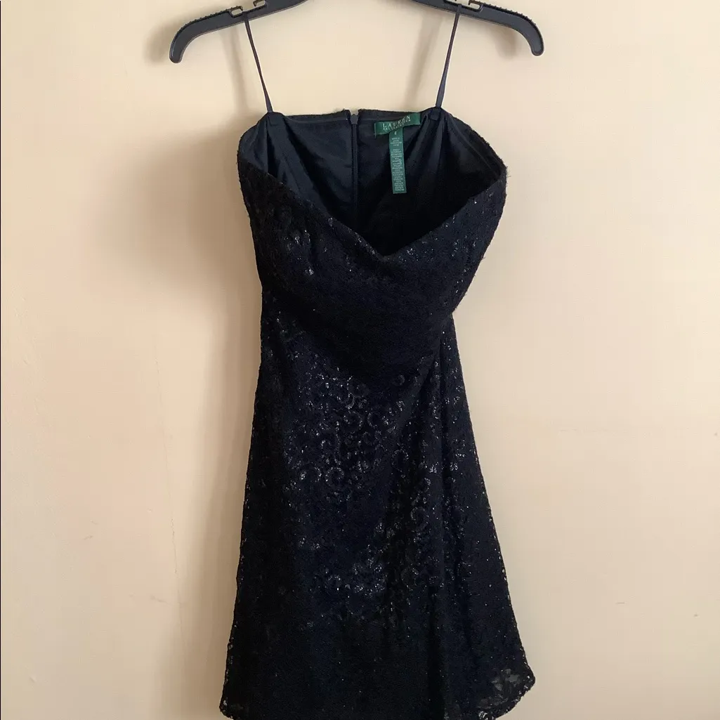 💥4x HP Black Lace sweat heart strapless Dress - Image 12