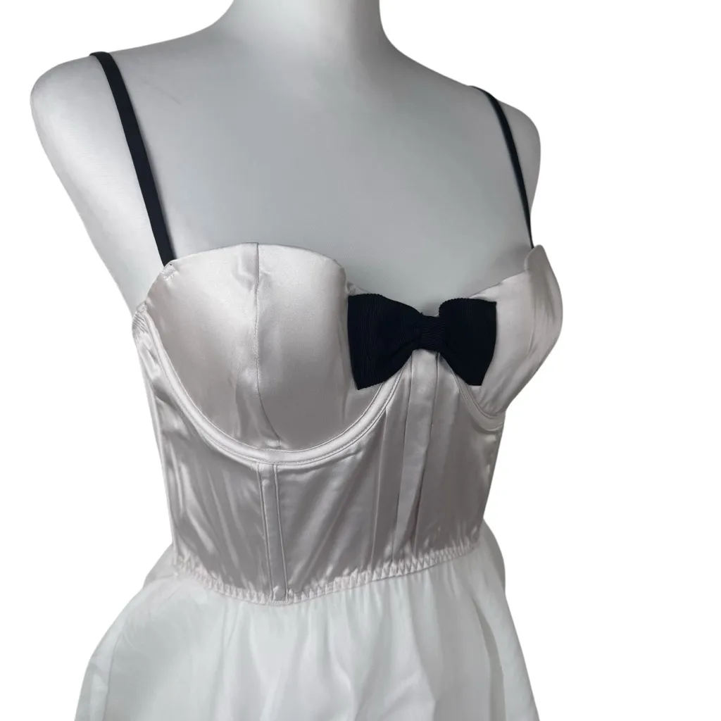 NWT Victoria's Secret White Corset Bustier Bow Slip Dress Bridal Wedding Medium - Image 2