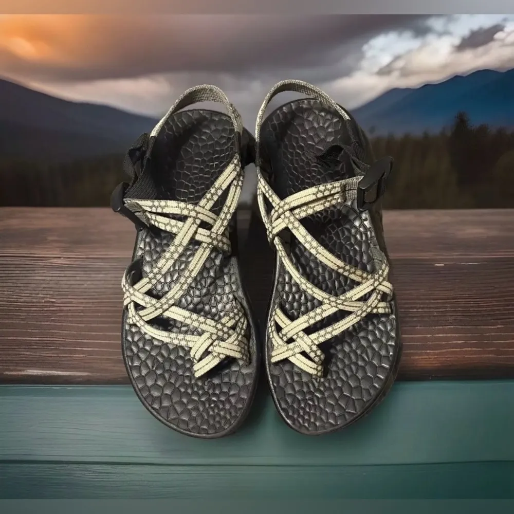 Chaco ZX/2 Yampa Womens Size 8 US Gray Strappy Sport Hiking Slingback Sandals - Image 3