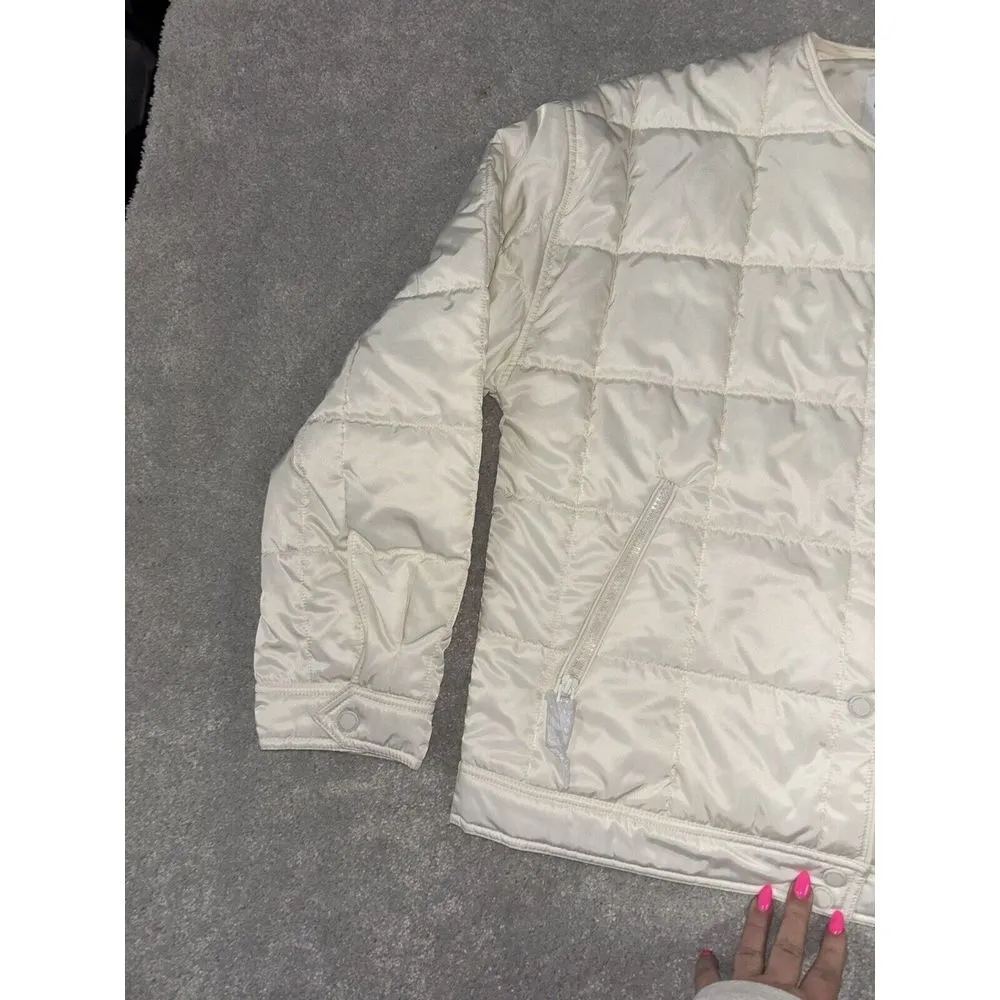 Rebecca Minkoff quilted puffer jacket white medium‎ NWT msrp $228 - Image 5