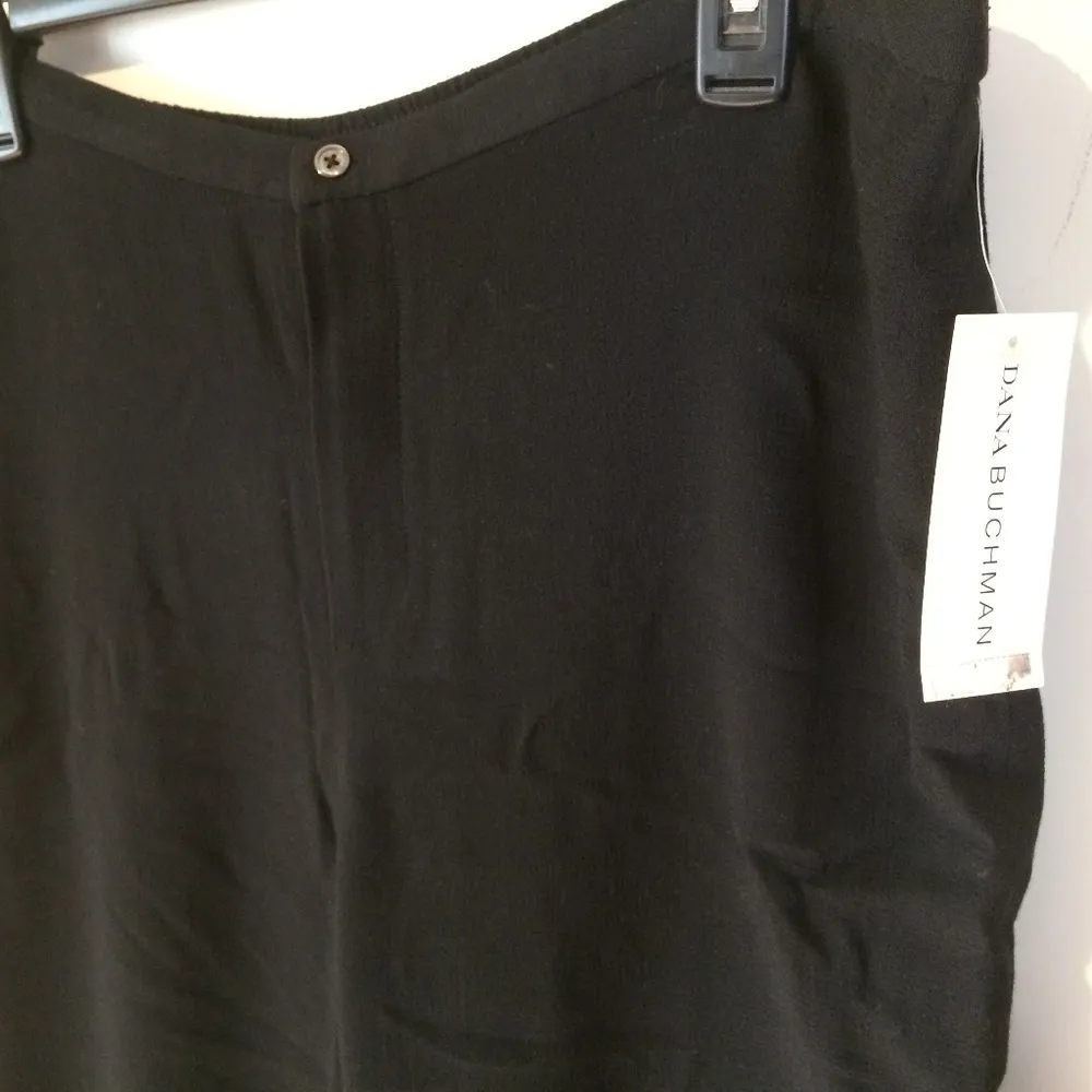 Dana Buchman "DB Life" women's 36 waist seamed thin wool rayon work casual pants - Image 2