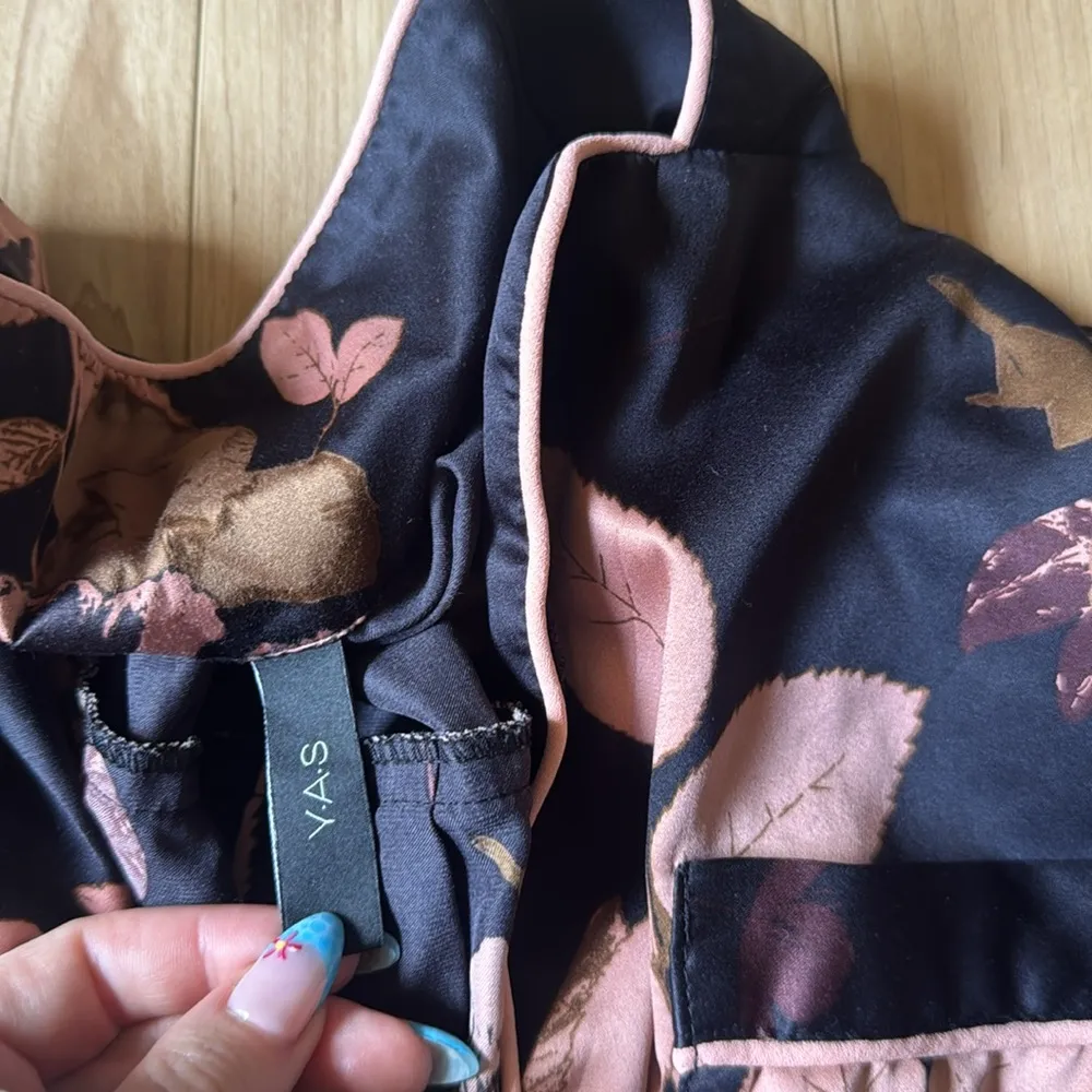 FLORAL PAJAMA JUMPSUIT Size XS - Image 2