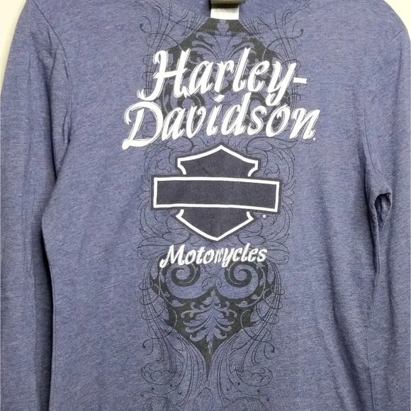 Harley Davidson Smokey Mountains T-Shirt Maryville TN Purple L - Image 2
