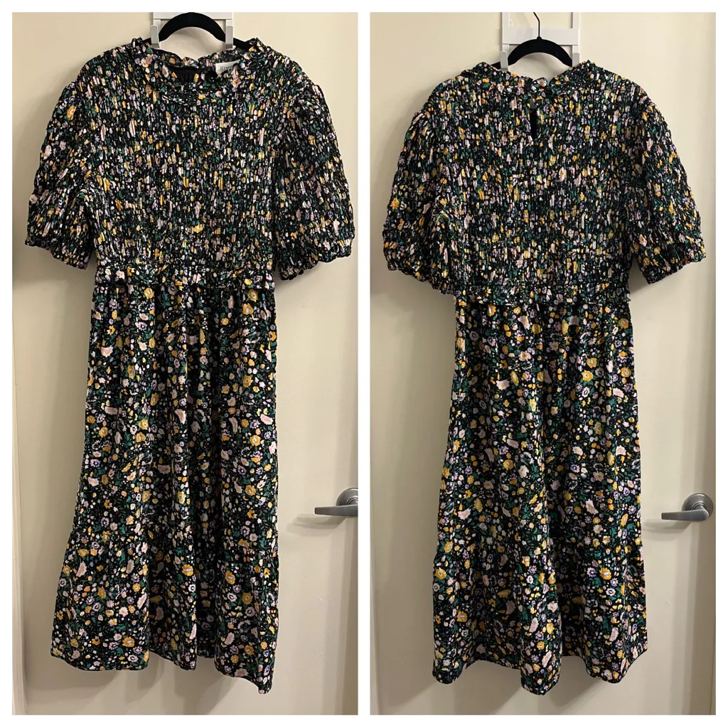 Hyacinth House Samantha Floral Midi Dress XL - Image 5