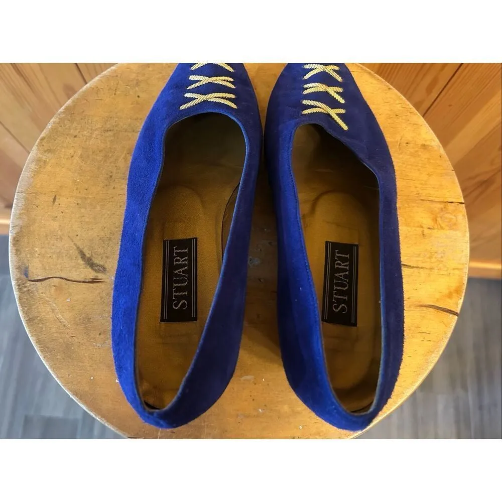STUART WEITZMAN SUEDE PUMP ROYAL BLUE Size 8B - Image 5