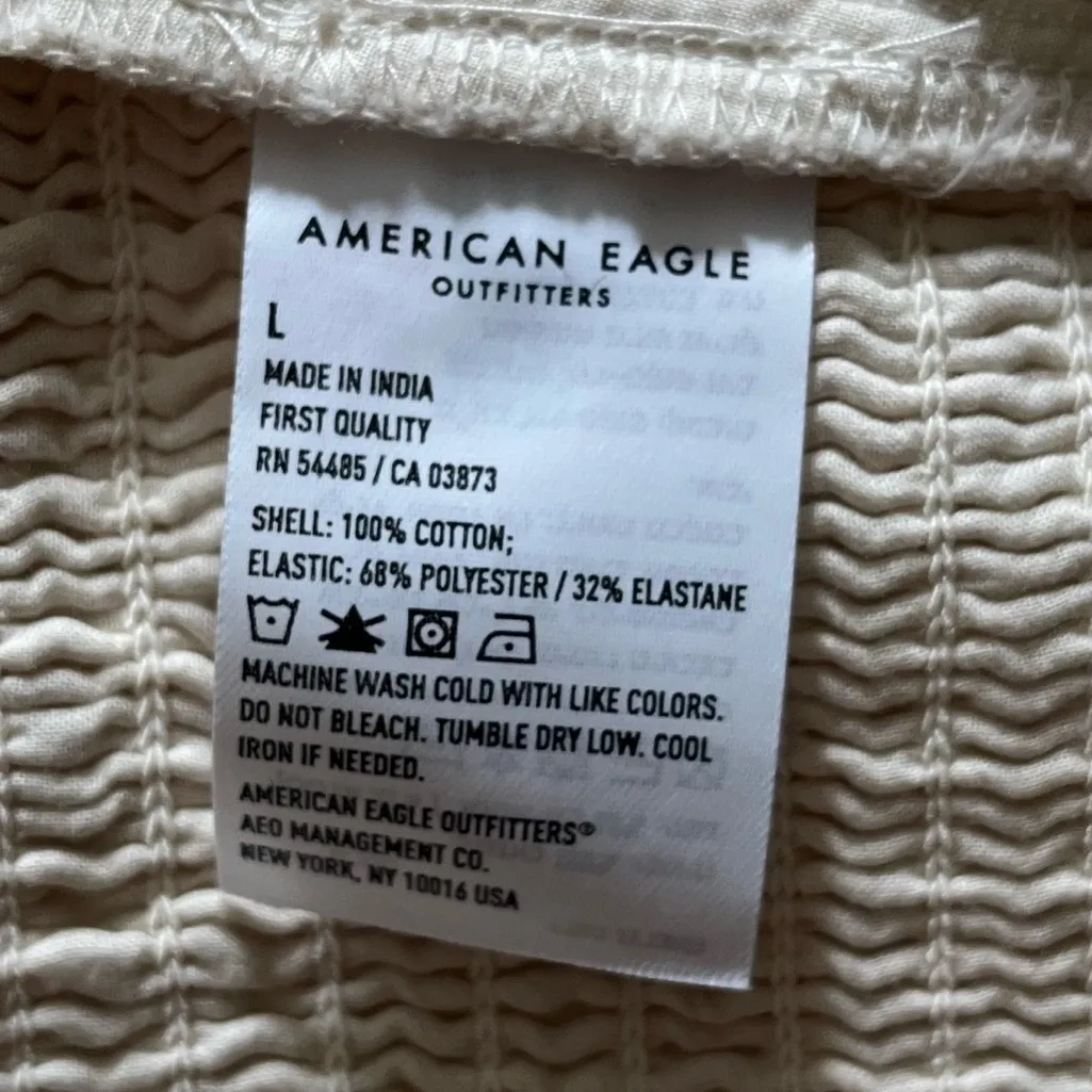 American Eagle Outfitters Tan Lace-Up Tank Top - Image 11