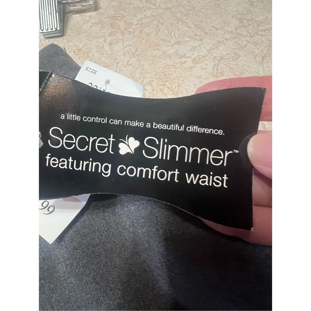 Fashion Bug Secret Slimmer Staright Leg Gray Pants Sz 22W Petite NWT - Image 4