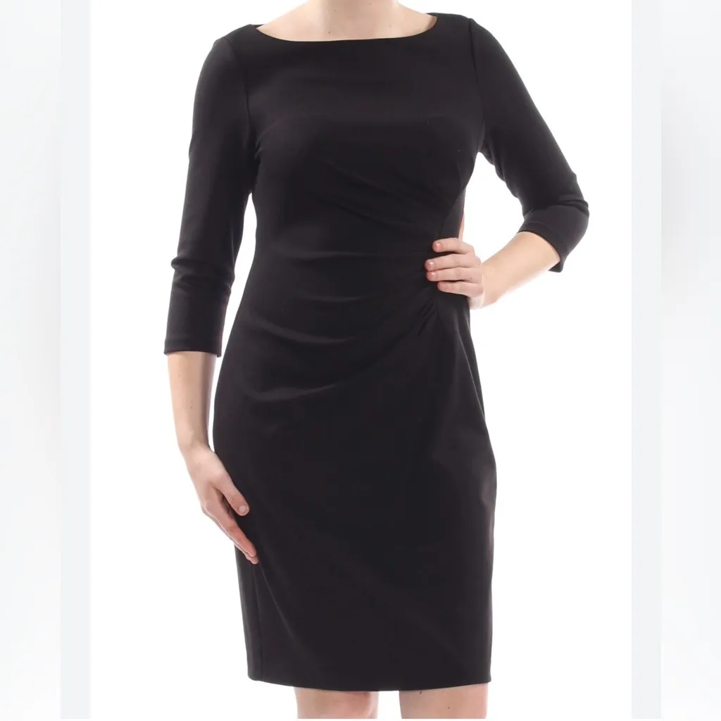 DKNY Black 3/4 Sleeve Dress New Without Tags Size 8 - Image 4