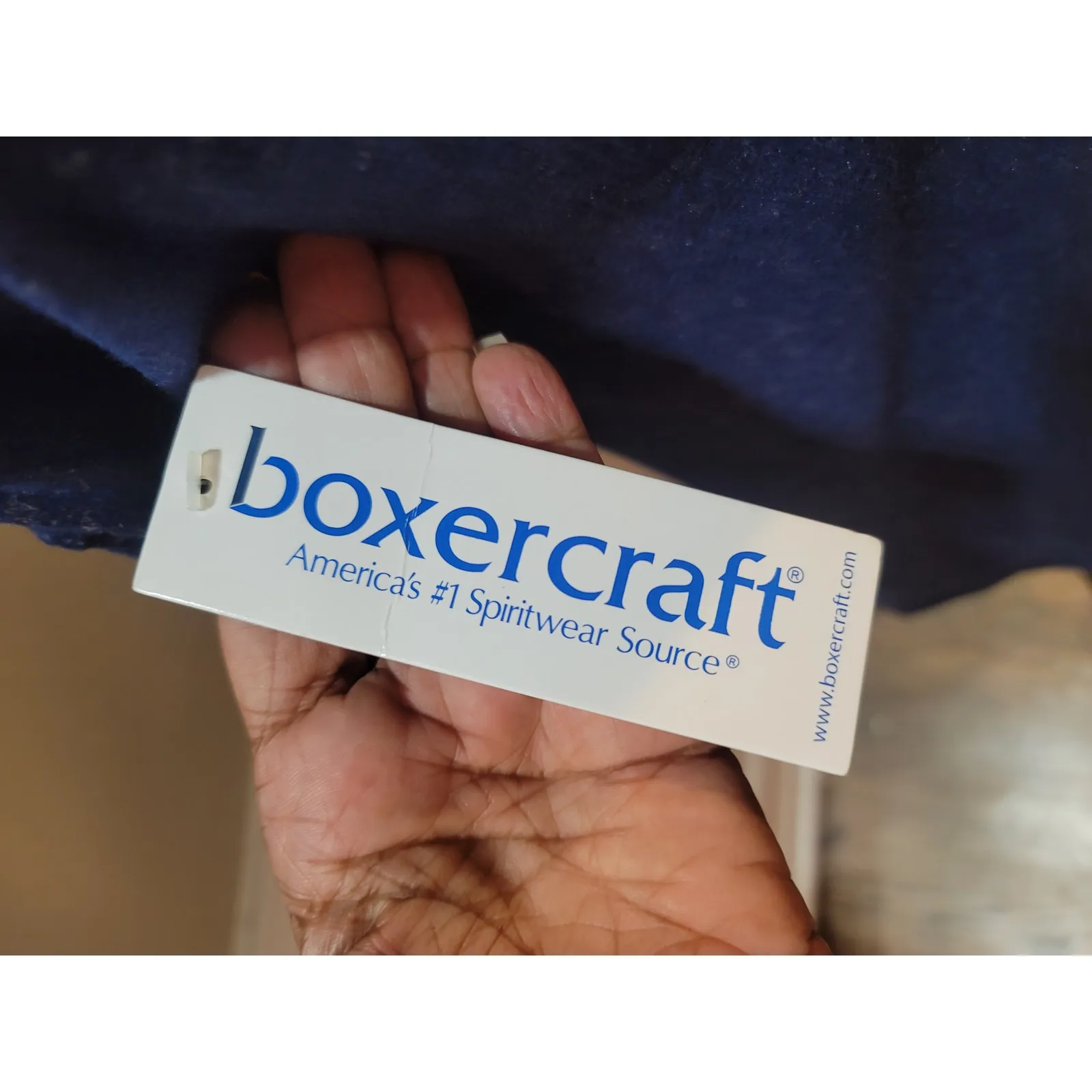 Boxercraft Pullover Hoodie Women XS Blue Long Sleeve Cowl Neck Pocket Lounge - Image 9